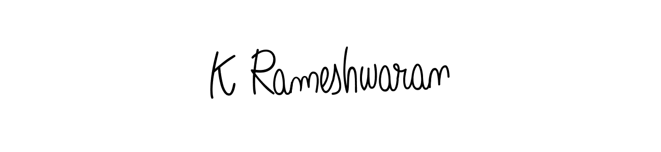 How to make K Rameshwaran signature? Angelique-Rose-font-FFP is a professional autograph style. Create handwritten signature for K Rameshwaran name. K Rameshwaran signature style 5 images and pictures png
