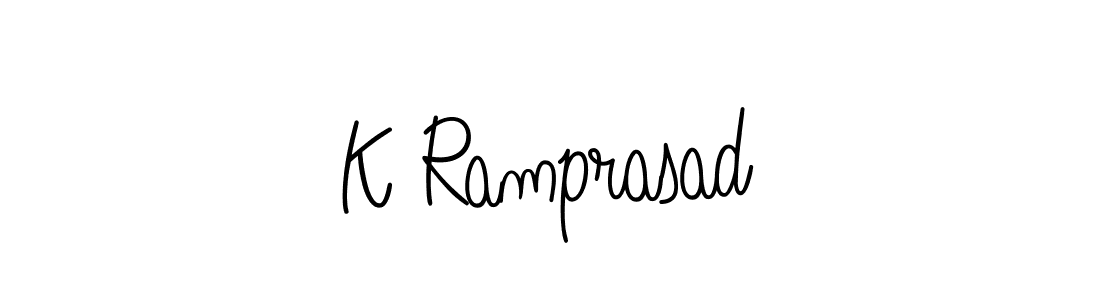 How to make K Ramprasad signature? Angelique-Rose-font-FFP is a professional autograph style. Create handwritten signature for K Ramprasad name. K Ramprasad signature style 5 images and pictures png