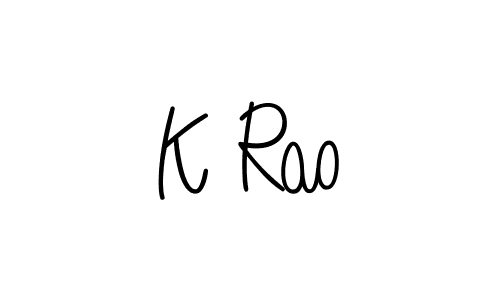 You can use this online signature creator to create a handwritten signature for the name K Rao. This is the best online autograph maker. K Rao signature style 5 images and pictures png