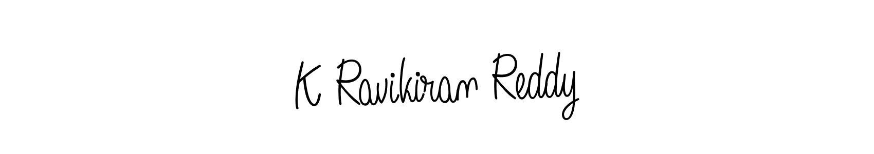 You should practise on your own different ways (Angelique-Rose-font-FFP) to write your name (K Ravikiran Reddy) in signature. don't let someone else do it for you. K Ravikiran Reddy signature style 5 images and pictures png