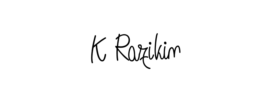 Make a short K Razikin signature style. Manage your documents anywhere anytime using Angelique-Rose-font-FFP. Create and add eSignatures, submit forms, share and send files easily. K Razikin signature style 5 images and pictures png