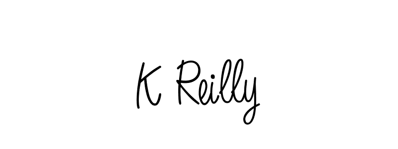 Also we have K Reilly name is the best signature style. Create professional handwritten signature collection using Angelique-Rose-font-FFP autograph style. K Reilly signature style 5 images and pictures png