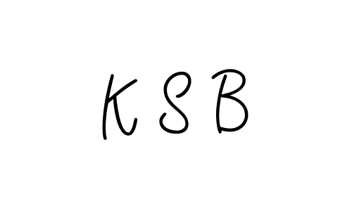 Use a signature maker to create a handwritten signature online. With this signature software, you can design (Angelique-Rose-font-FFP) your own signature for name K S B. K S B signature style 5 images and pictures png