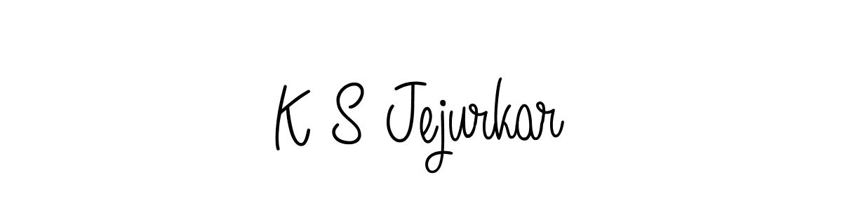 Design your own signature with our free online signature maker. With this signature software, you can create a handwritten (Angelique-Rose-font-FFP) signature for name K S Jejurkar. K S Jejurkar signature style 5 images and pictures png