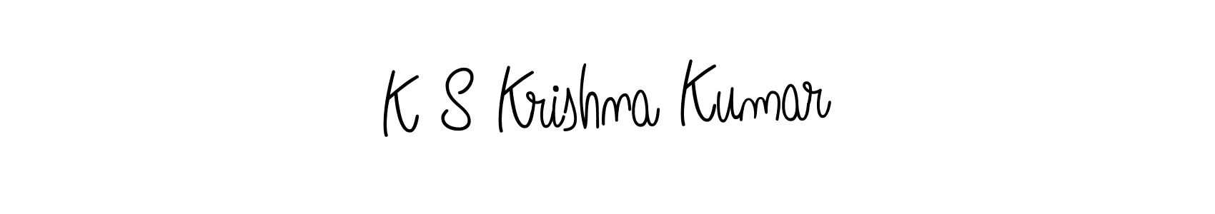 You can use this online signature creator to create a handwritten signature for the name K S Krishna Kumar. This is the best online autograph maker. K S Krishna Kumar signature style 5 images and pictures png