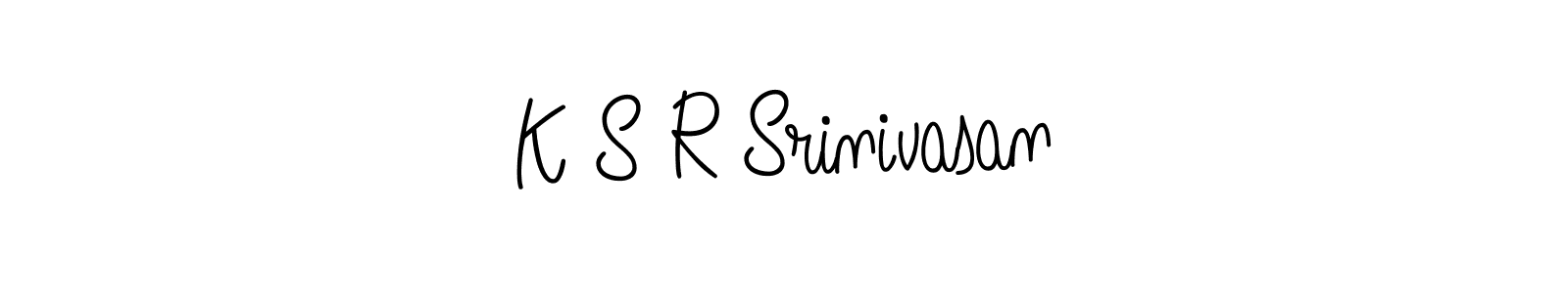 Design your own signature with our free online signature maker. With this signature software, you can create a handwritten (Angelique-Rose-font-FFP) signature for name K S R Srinivasan. K S R Srinivasan signature style 5 images and pictures png