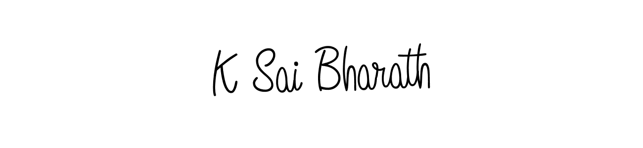 K Sai Bharath stylish signature style. Best Handwritten Sign (Angelique-Rose-font-FFP) for my name. Handwritten Signature Collection Ideas for my name K Sai Bharath. K Sai Bharath signature style 5 images and pictures png