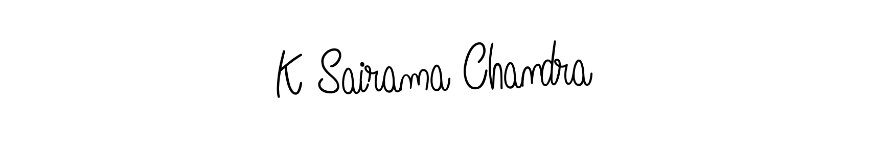 You can use this online signature creator to create a handwritten signature for the name K Sairama Chandra. This is the best online autograph maker. K Sairama Chandra signature style 5 images and pictures png