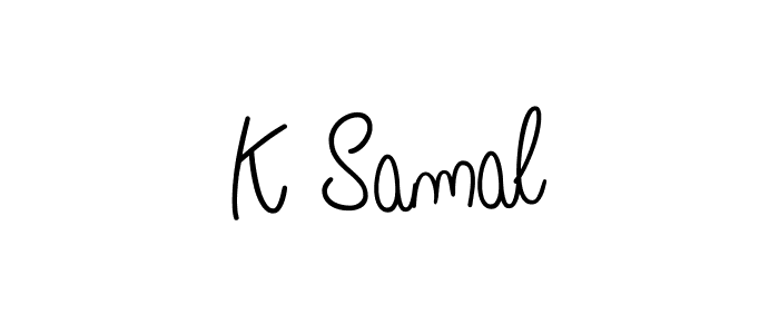 Also You can easily find your signature by using the search form. We will create K Samal name handwritten signature images for you free of cost using Angelique-Rose-font-FFP sign style. K Samal signature style 5 images and pictures png