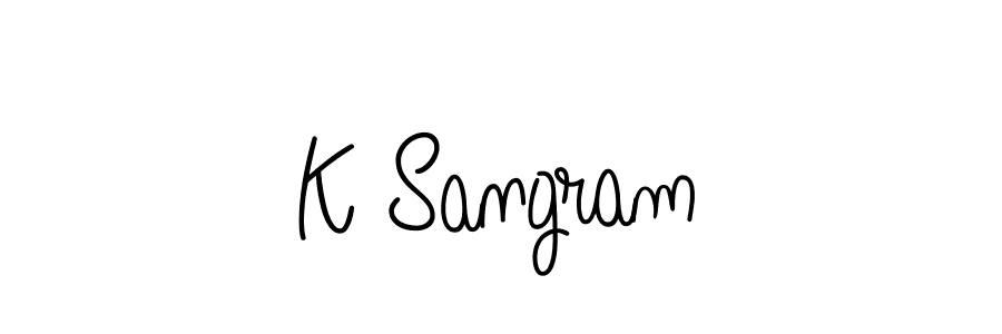 Similarly Angelique-Rose-font-FFP is the best handwritten signature design. Signature creator online .You can use it as an online autograph creator for name K Sangram. K Sangram signature style 5 images and pictures png