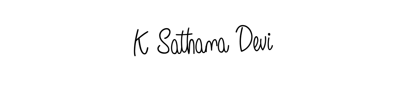 How to Draw K Sathana Devi signature style? Angelique-Rose-font-FFP is a latest design signature styles for name K Sathana Devi. K Sathana Devi signature style 5 images and pictures png