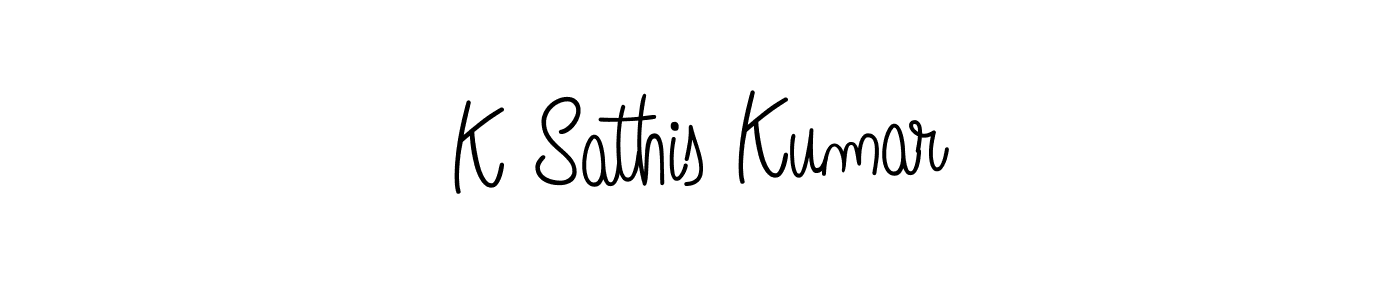 Once you've used our free online signature maker to create your best signature Angelique-Rose-font-FFP style, it's time to enjoy all of the benefits that K Sathis Kumar name signing documents. K Sathis Kumar signature style 5 images and pictures png