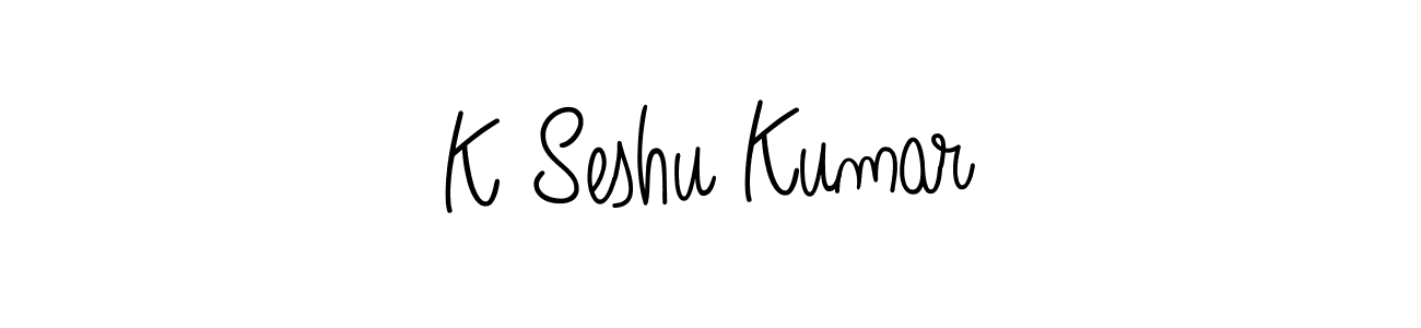 K Seshu Kumar stylish signature style. Best Handwritten Sign (Angelique-Rose-font-FFP) for my name. Handwritten Signature Collection Ideas for my name K Seshu Kumar. K Seshu Kumar signature style 5 images and pictures png