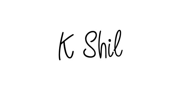 Check out images of Autograph of K Shil name. Actor K Shil Signature Style. Angelique-Rose-font-FFP is a professional sign style online. K Shil signature style 5 images and pictures png