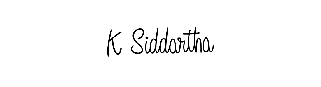 The best way (Angelique-Rose-font-FFP) to make a short signature is to pick only two or three words in your name. The name K Siddartha include a total of six letters. For converting this name. K Siddartha signature style 5 images and pictures png