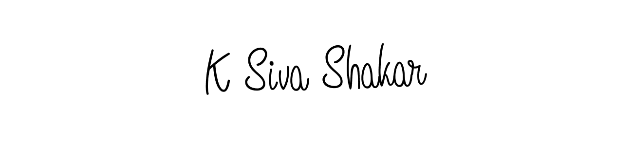 Create a beautiful signature design for name K Siva Shakar. With this signature (Angelique-Rose-font-FFP) fonts, you can make a handwritten signature for free. K Siva Shakar signature style 5 images and pictures png