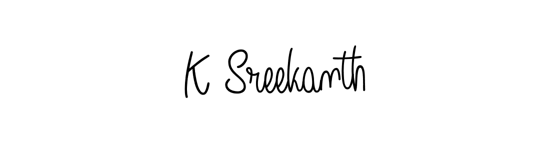 Similarly Angelique-Rose-font-FFP is the best handwritten signature design. Signature creator online .You can use it as an online autograph creator for name K Sreekanth. K Sreekanth signature style 5 images and pictures png