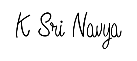 Make a beautiful signature design for name K Sri Navya. Use this online signature maker to create a handwritten signature for free. K Sri Navya signature style 5 images and pictures png