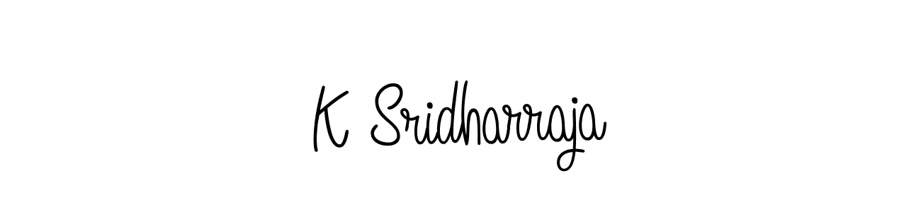 Design your own signature with our free online signature maker. With this signature software, you can create a handwritten (Angelique-Rose-font-FFP) signature for name K Sridharraja. K Sridharraja signature style 5 images and pictures png