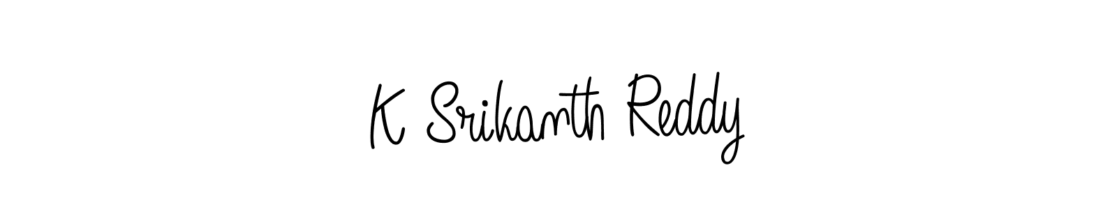 Design your own signature with our free online signature maker. With this signature software, you can create a handwritten (Angelique-Rose-font-FFP) signature for name K Srikanth Reddy. K Srikanth Reddy signature style 5 images and pictures png