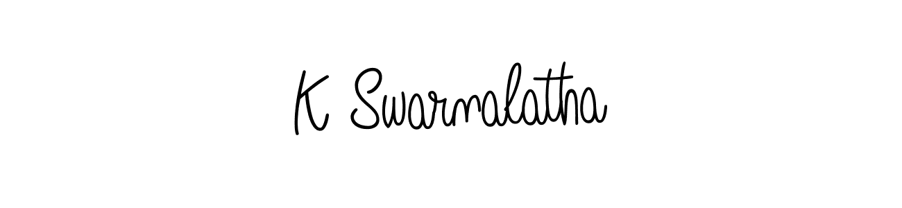 Also You can easily find your signature by using the search form. We will create K Swarnalatha name handwritten signature images for you free of cost using Angelique-Rose-font-FFP sign style. K Swarnalatha signature style 5 images and pictures png