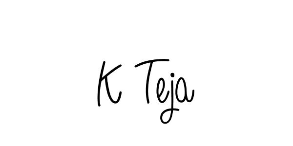 if you are searching for the best signature style for your name K Teja. so please give up your signature search. here we have designed multiple signature styles  using Angelique-Rose-font-FFP. K Teja signature style 5 images and pictures png