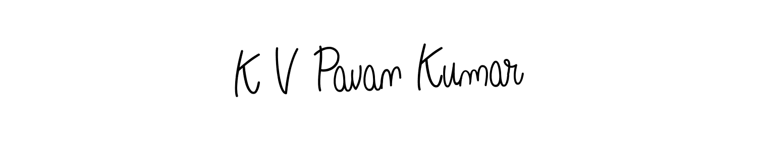 Best and Professional Signature Style for K V Pavan Kumar. Angelique-Rose-font-FFP Best Signature Style Collection. K V Pavan Kumar signature style 5 images and pictures png