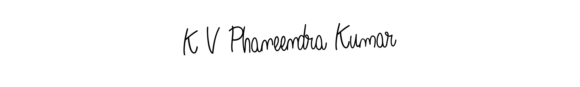 Make a short K V Phaneendra Kumar signature style. Manage your documents anywhere anytime using Angelique-Rose-font-FFP. Create and add eSignatures, submit forms, share and send files easily. K V Phaneendra Kumar signature style 5 images and pictures png