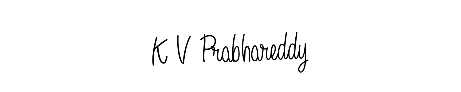 if you are searching for the best signature style for your name K V Prabhareddy. so please give up your signature search. here we have designed multiple signature styles  using Angelique-Rose-font-FFP. K V Prabhareddy signature style 5 images and pictures png