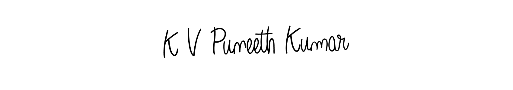 Check out images of Autograph of K V Puneeth Kumar name. Actor K V Puneeth Kumar Signature Style. Angelique-Rose-font-FFP is a professional sign style online. K V Puneeth Kumar signature style 5 images and pictures png