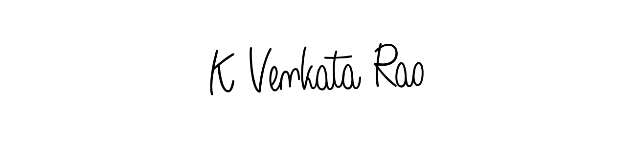 Also we have K Venkata Rao name is the best signature style. Create professional handwritten signature collection using Angelique-Rose-font-FFP autograph style. K Venkata Rao signature style 5 images and pictures png