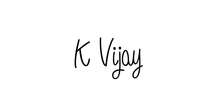 Make a beautiful signature design for name K Vijay. Use this online signature maker to create a handwritten signature for free. K Vijay signature style 5 images and pictures png