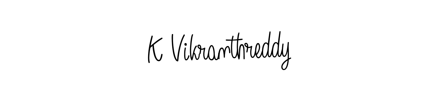 You can use this online signature creator to create a handwritten signature for the name K Vikranthreddy. This is the best online autograph maker. K Vikranthreddy signature style 5 images and pictures png