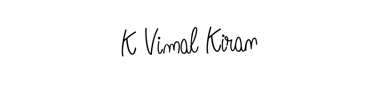 if you are searching for the best signature style for your name K Vimal Kiran. so please give up your signature search. here we have designed multiple signature styles  using Angelique-Rose-font-FFP. K Vimal Kiran signature style 5 images and pictures png