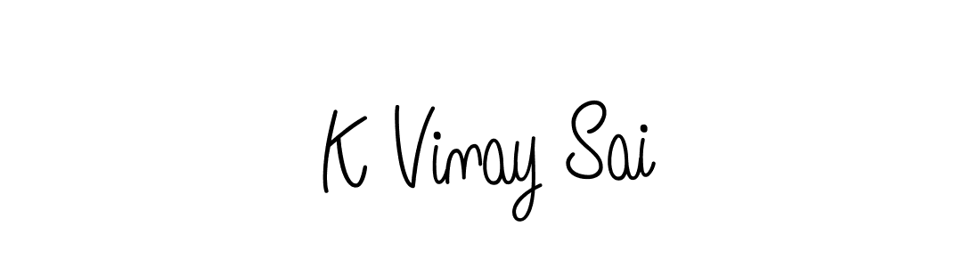 This is the best signature style for the K Vinay Sai name. Also you like these signature font (Angelique-Rose-font-FFP). Mix name signature. K Vinay Sai signature style 5 images and pictures png