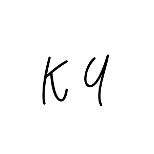 You should practise on your own different ways (Angelique-Rose-font-FFP) to write your name (K Y) in signature. don't let someone else do it for you. K Y signature style 5 images and pictures png