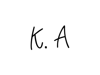 K. A stylish signature style. Best Handwritten Sign (Angelique-Rose-font-FFP) for my name. Handwritten Signature Collection Ideas for my name K. A. K. A signature style 5 images and pictures png