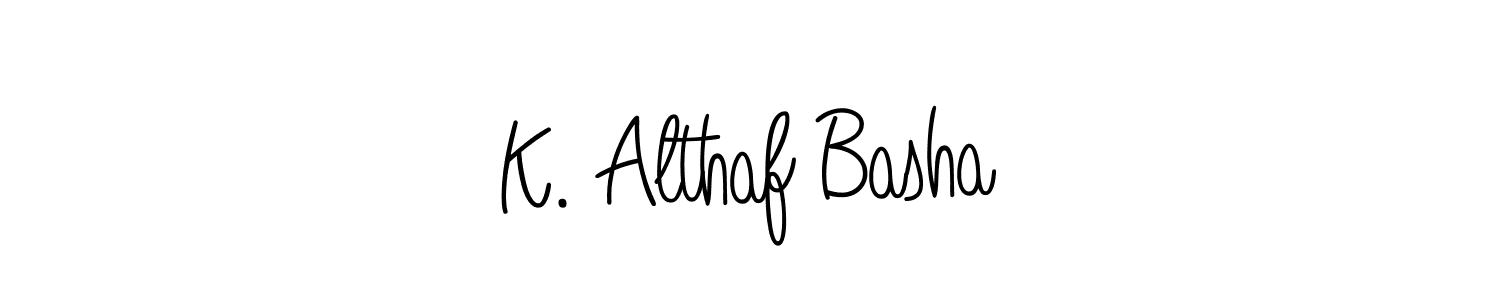 It looks lik you need a new signature style for name K. Althaf Basha. Design unique handwritten (Angelique-Rose-font-FFP) signature with our free signature maker in just a few clicks. K. Althaf Basha signature style 5 images and pictures png