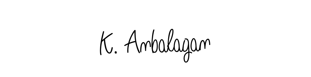 How to Draw K. Anbalagan signature style? Angelique-Rose-font-FFP is a latest design signature styles for name K. Anbalagan. K. Anbalagan signature style 5 images and pictures png