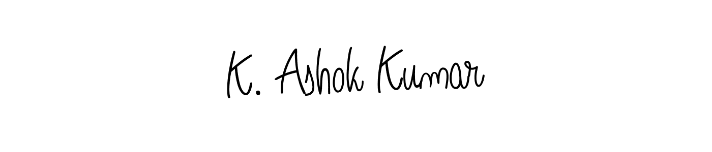 How to Draw K. Ashok Kumar signature style? Angelique-Rose-font-FFP is a latest design signature styles for name K. Ashok Kumar. K. Ashok Kumar signature style 5 images and pictures png