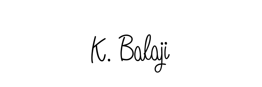 if you are searching for the best signature style for your name K. Balaji. so please give up your signature search. here we have designed multiple signature styles  using Angelique-Rose-font-FFP. K. Balaji signature style 5 images and pictures png