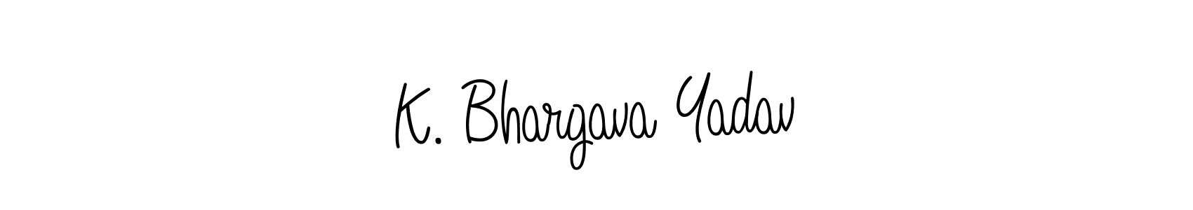 K. Bhargava Yadav stylish signature style. Best Handwritten Sign (Angelique-Rose-font-FFP) for my name. Handwritten Signature Collection Ideas for my name K. Bhargava Yadav. K. Bhargava Yadav signature style 5 images and pictures png