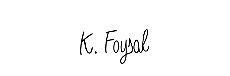 if you are searching for the best signature style for your name K. Foysal. so please give up your signature search. here we have designed multiple signature styles  using Angelique-Rose-font-FFP. K. Foysal signature style 5 images and pictures png