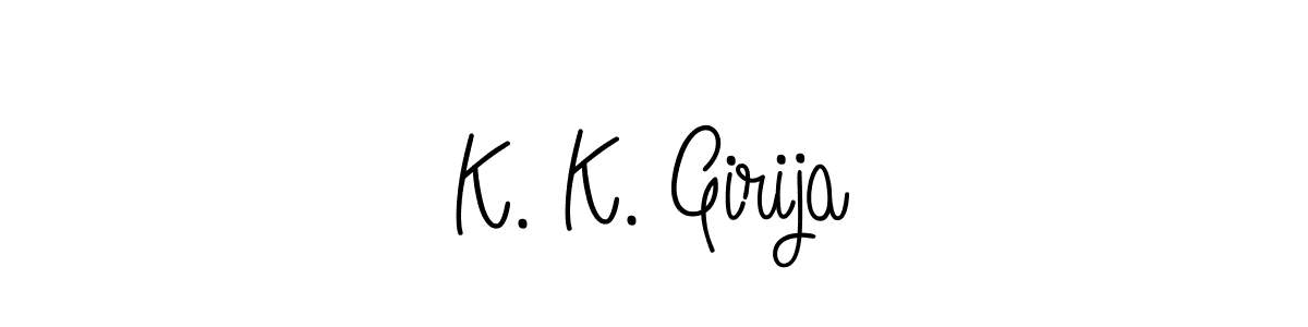 Make a beautiful signature design for name K. K. Girija. Use this online signature maker to create a handwritten signature for free. K. K. Girija signature style 5 images and pictures png