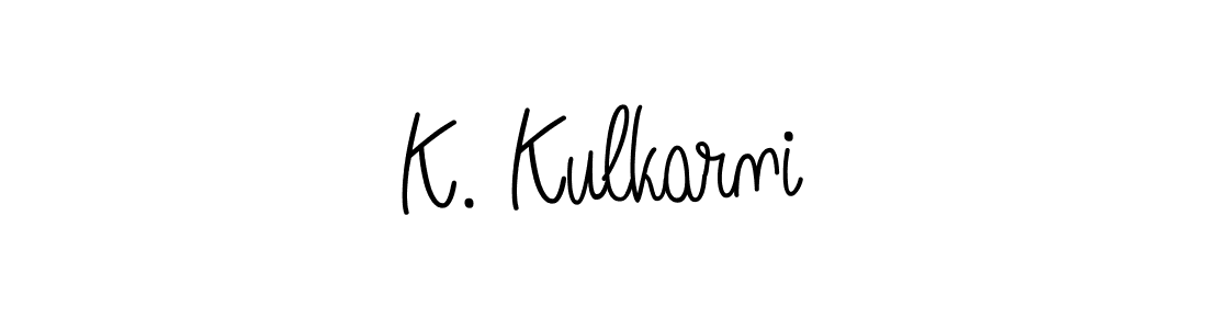 This is the best signature style for the K. Kulkarni name. Also you like these signature font (Angelique-Rose-font-FFP). Mix name signature. K. Kulkarni signature style 5 images and pictures png