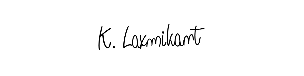 K. Laxmikant stylish signature style. Best Handwritten Sign (Angelique-Rose-font-FFP) for my name. Handwritten Signature Collection Ideas for my name K. Laxmikant. K. Laxmikant signature style 5 images and pictures png