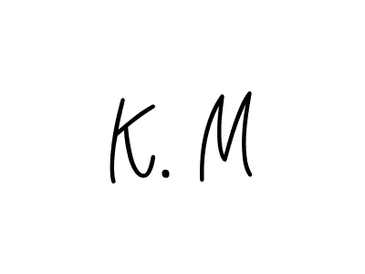 You should practise on your own different ways (Angelique-Rose-font-FFP) to write your name (K. M) in signature. don't let someone else do it for you. K. M signature style 5 images and pictures png