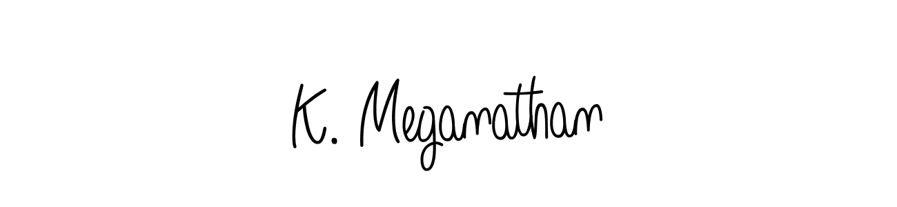 This is the best signature style for the K. Meganathan name. Also you like these signature font (Angelique-Rose-font-FFP). Mix name signature. K. Meganathan signature style 5 images and pictures png