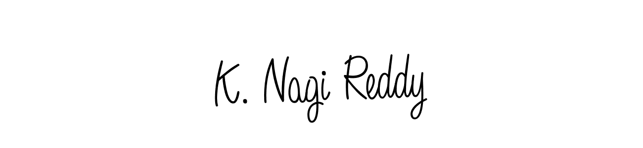 Angelique-Rose-font-FFP is a professional signature style that is perfect for those who want to add a touch of class to their signature. It is also a great choice for those who want to make their signature more unique. Get K. Nagi Reddy name to fancy signature for free. K. Nagi Reddy signature style 5 images and pictures png