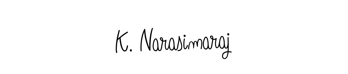 Also we have K. Narasimaraj name is the best signature style. Create professional handwritten signature collection using Angelique-Rose-font-FFP autograph style. K. Narasimaraj signature style 5 images and pictures png